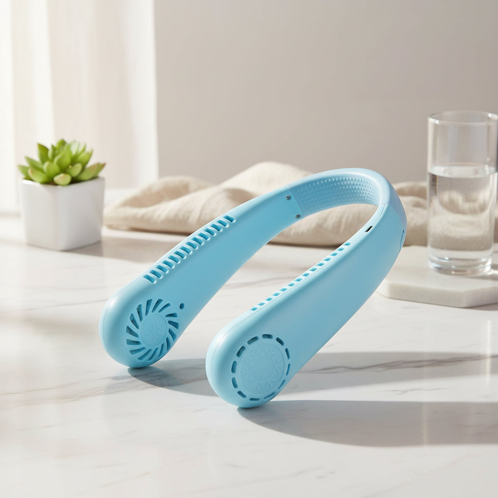 B Grade Rechargeable Hanging Neck Fan (1 Pc)