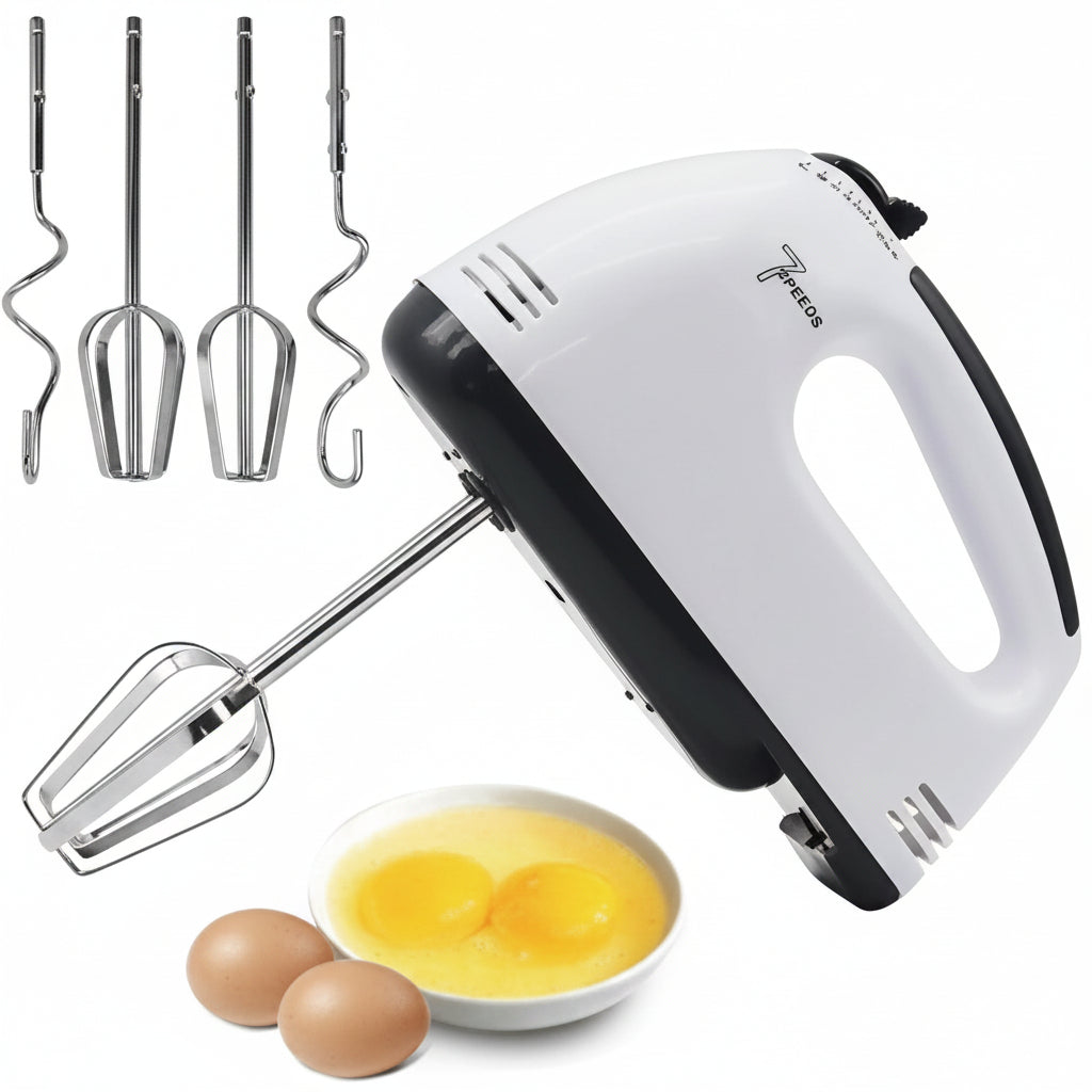 2143 Compact Hand Electric Mixerblender For Whippingmixing With Attachments
