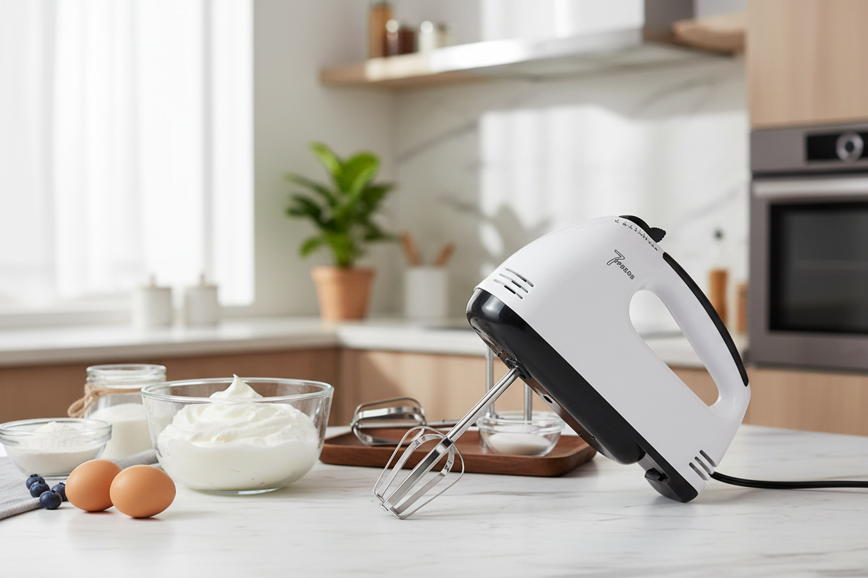 Compact Hand Electric Mixerblender For Whippingmixing With Attachments